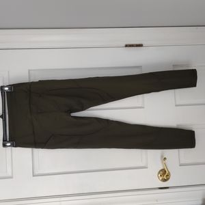 Victoria's Secret XS Leggings Yoga Exercise Army Olive Green VGUC